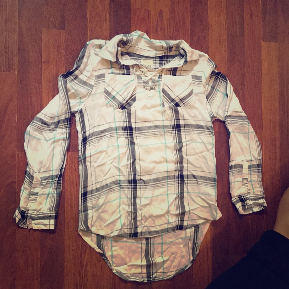 mudd pullover girls flannel shirt